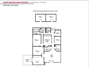 26885 Mulholland Hwy, Calabasas, CA en venta Plano de la planta- Imagen 1 de 1