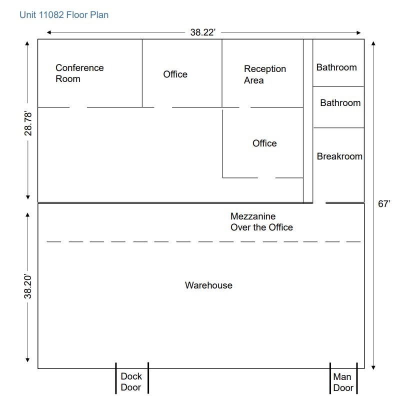 11082-11098 Southland Rd, Forest Park, OH en alquiler Plano de la planta- Imagen 1 de 1