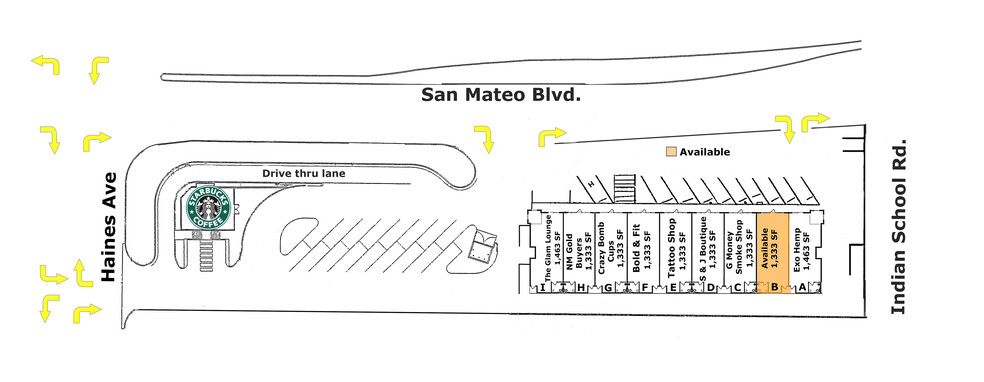 2130 NE San Mateo, Albuquerque, NM en alquiler - Plano del sitio - Imagen 2 de 6