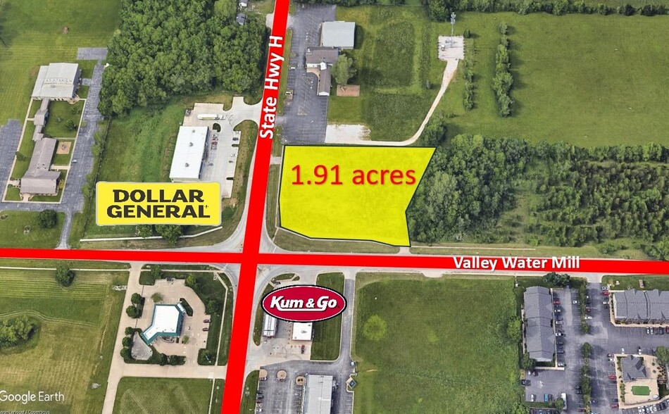 1615 E Valley Water Mill Rd, Springfield, MO en venta - Vista aérea - Imagen 2 de 2