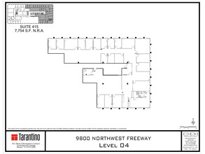 9800 Northwest Fwy, Houston, TX en alquiler Plano del sitio- Imagen 1 de 1