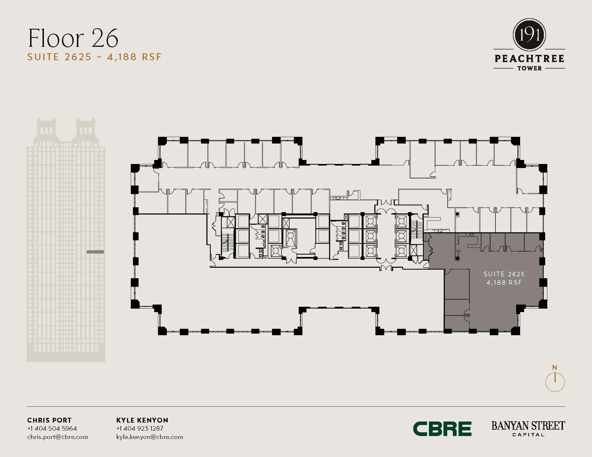 191 Peachtree St NE, Atlanta, GA en alquiler Plano de la planta- Imagen 1 de 1