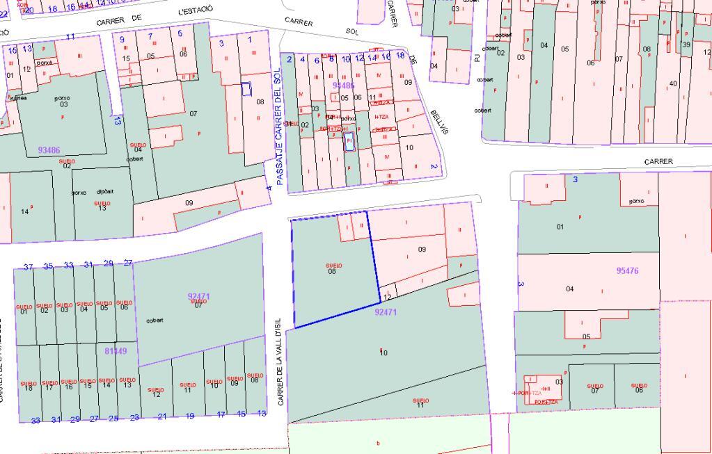 Terreno en Vallfogona de Balaguer, Lérida en venta Plano de solar- Imagen 1 de 3