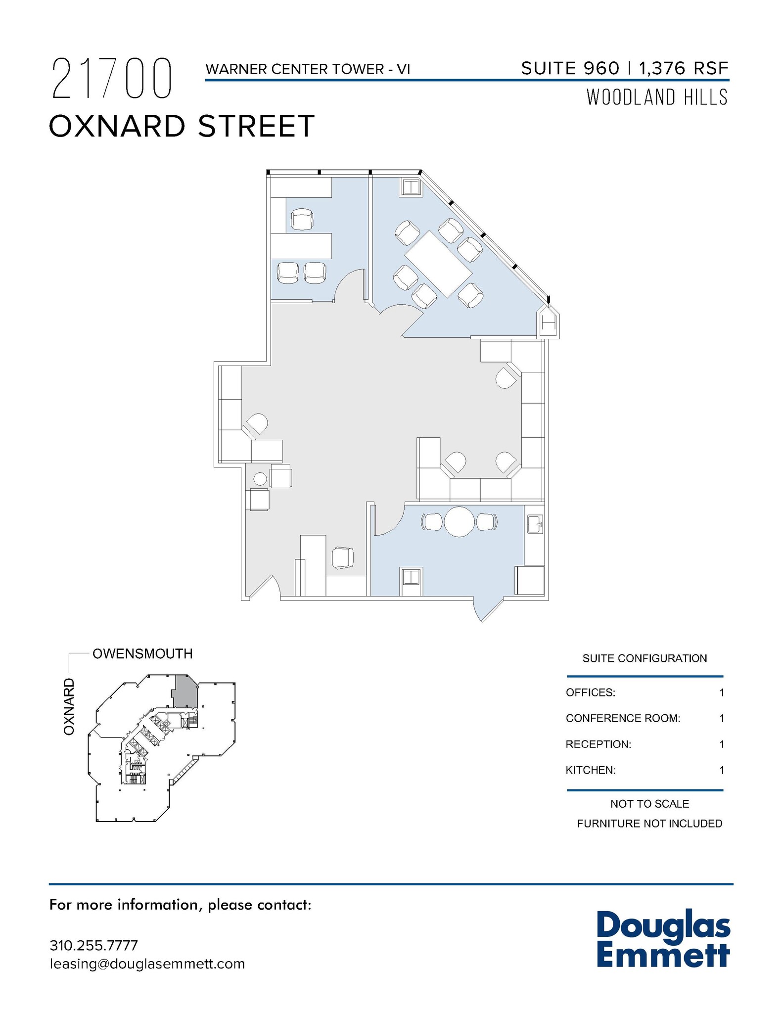 21700 Oxnard St, Woodland Hills, CA en alquiler Plano de la planta- Imagen 1 de 1