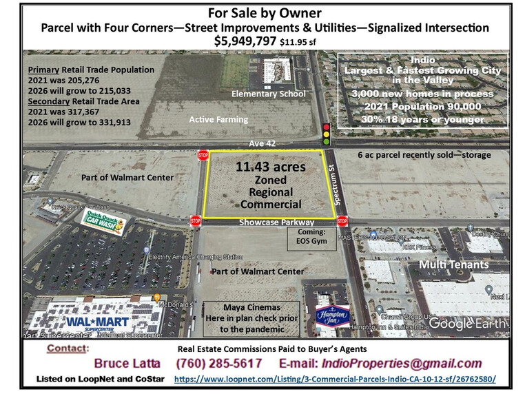 Ave 42 And Spectrum St, Indio, CA en venta - Vista aérea - Imagen 2 de 19