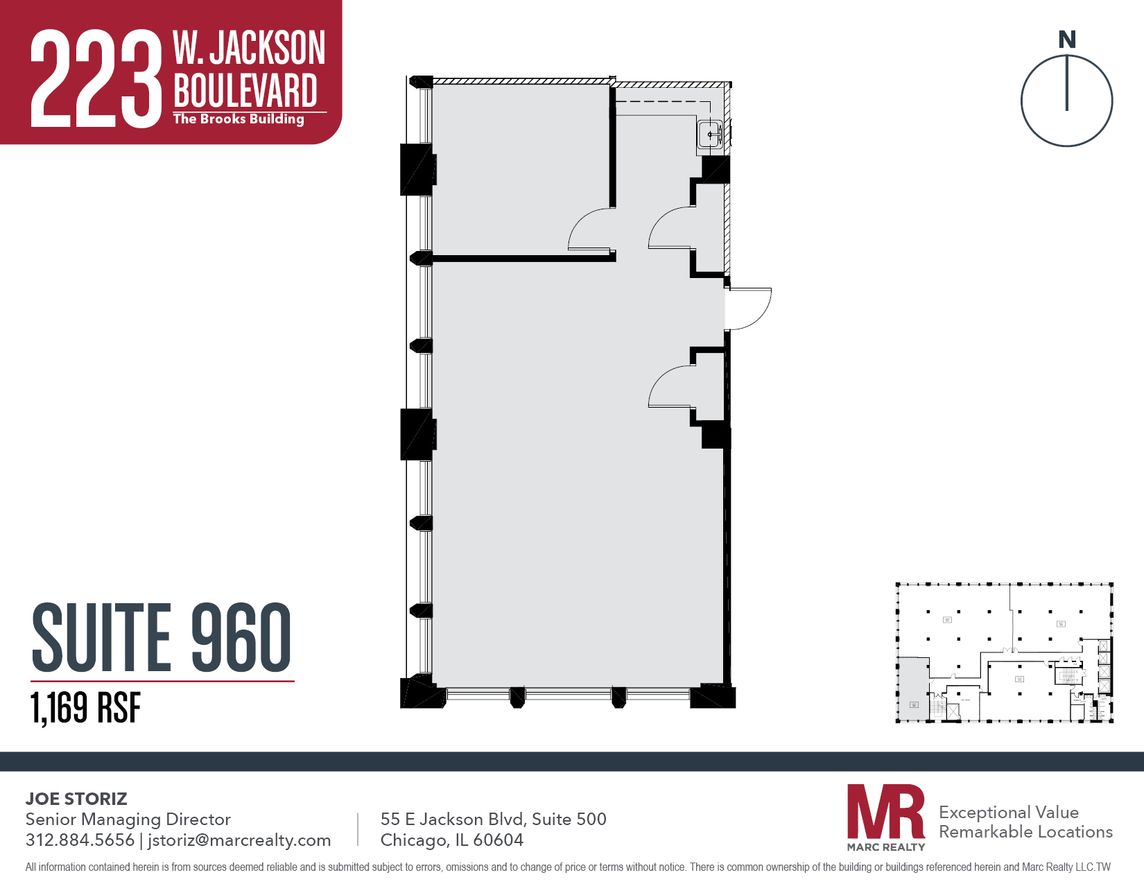 223 W Jackson Blvd, Chicago, IL en alquiler Plano de la planta- Imagen 1 de 1