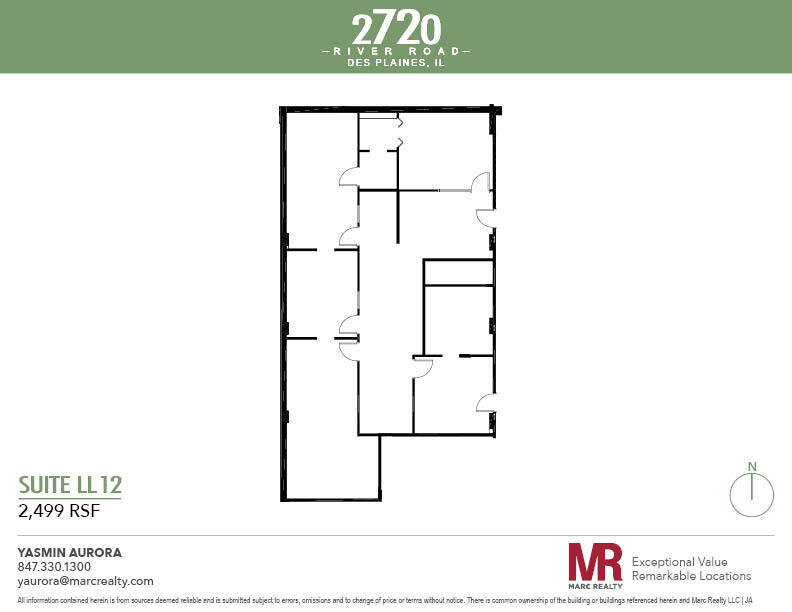 2720 S River Rd, Des Plaines, IL en alquiler Plano de la planta- Imagen 1 de 1