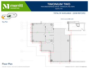 1966 Greenspring Dr, Timonium, MD en alquiler Plano de la planta- Imagen 1 de 1