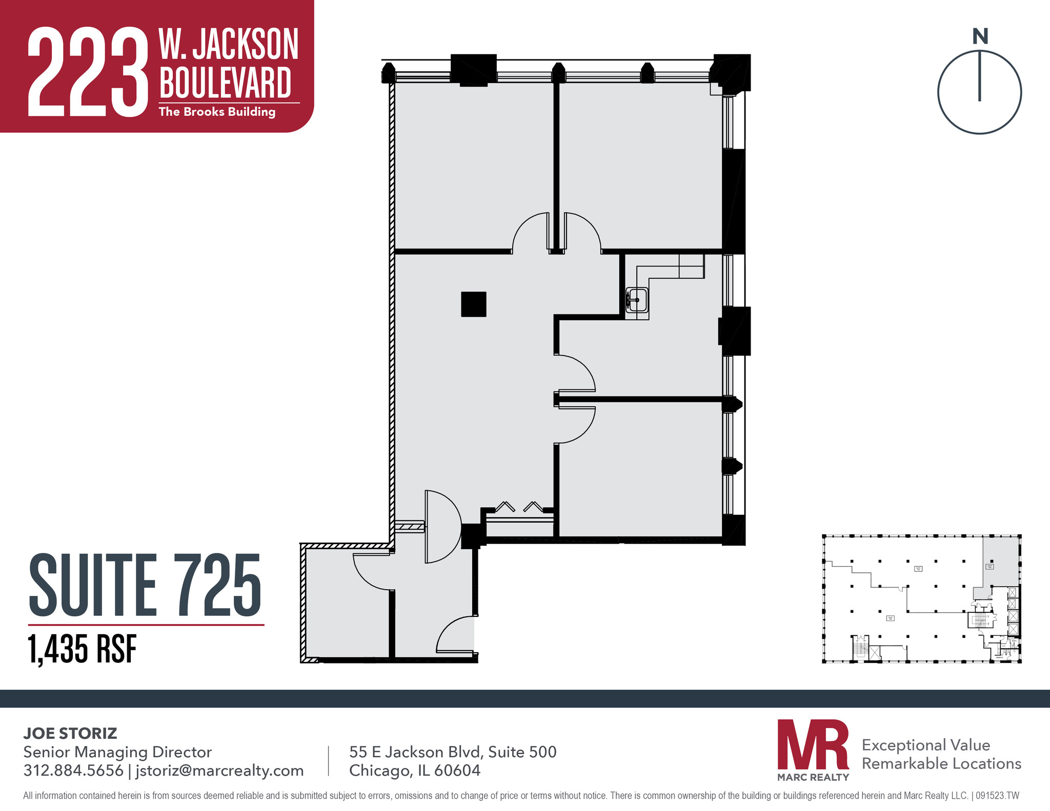 223 W Jackson Blvd, Chicago, IL en alquiler Plano de la planta- Imagen 1 de 7