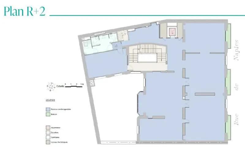 36 Rue De Naples, Paris en alquiler Plano de la planta- Imagen 1 de 1