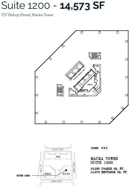 733 Bishop St, Honolulu, HI en alquiler Plano de la planta- Imagen 1 de 1