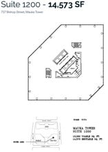 733 Bishop St, Honolulu, HI en alquiler Plano de la planta- Imagen 1 de 1