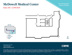 1010 E McDowell Rd, Phoenix, AZ en alquiler Plano de la planta- Imagen 2 de 2