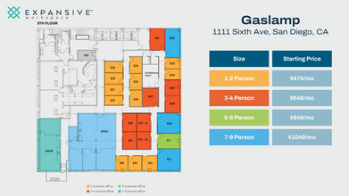 1111 6th Ave, San Diego, CA en alquiler Plano de la planta- Imagen 1 de 4