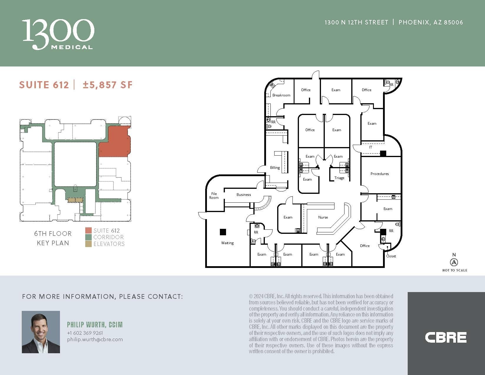 1300 N 12th St, Phoenix, AZ en alquiler Plano de la planta- Imagen 1 de 1