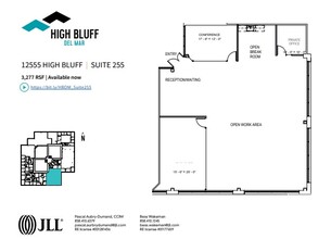 12555 High Bluff Dr, San Diego, CA en alquiler Plano de la planta- Imagen 1 de 1