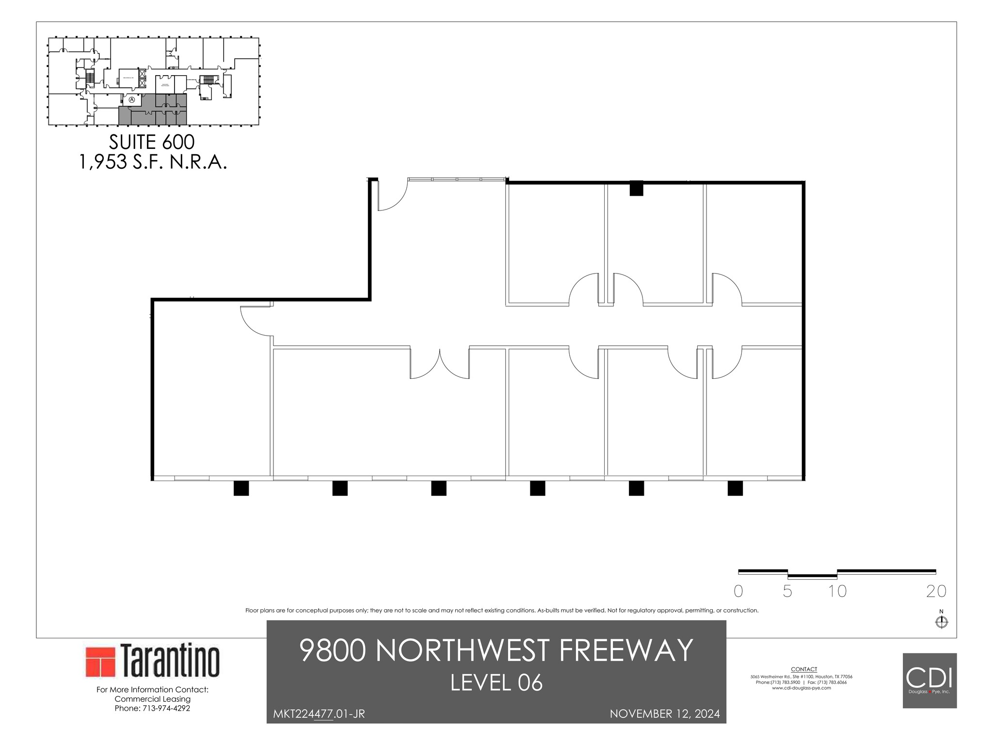 9800 Northwest Fwy, Houston, TX en alquiler Plano del sitio- Imagen 1 de 1