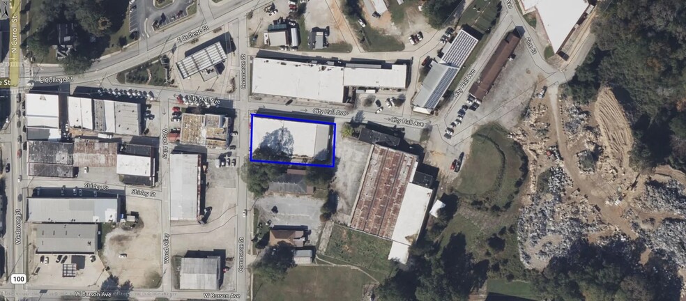 140 City Hall Ave, Bowdon, GA en venta - Vista aérea - Imagen 2 de 4