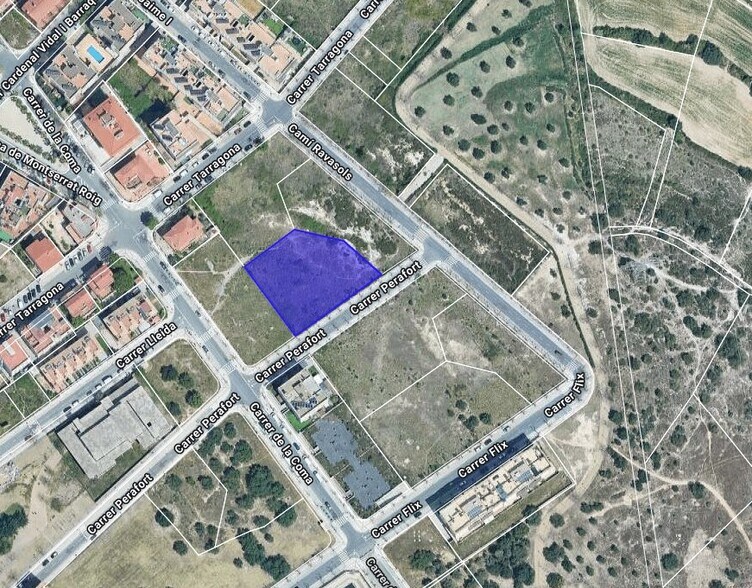 Carrer Perafort, 1, Constantí, Tarragona en venta - Plano de solar - Imagen 2 de 2