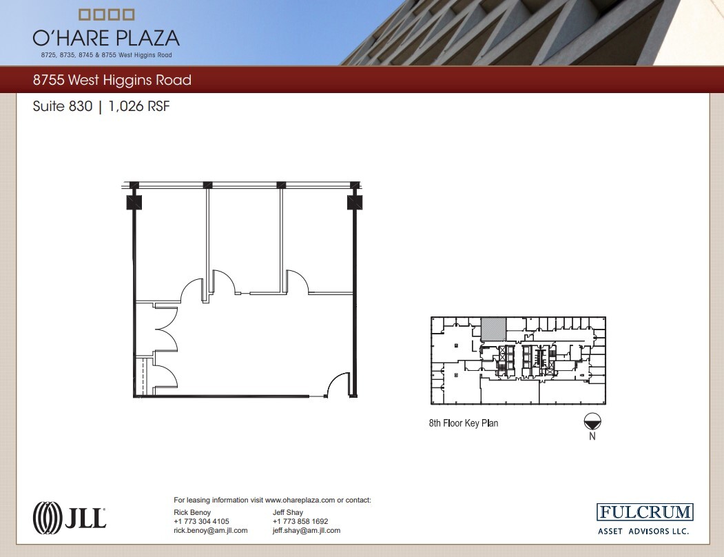 8725 W Higgins Rd, Chicago, IL en alquiler Plano de la planta- Imagen 1 de 1