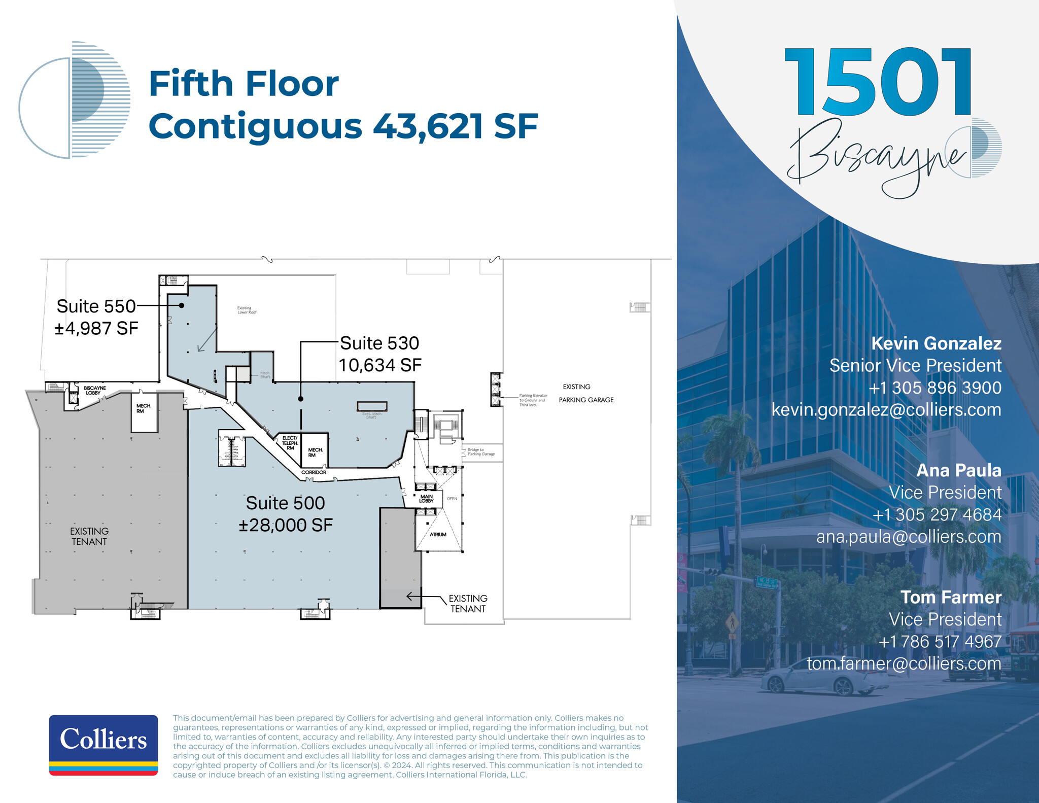 1501 Biscayne Blvd, Miami, FL en alquiler Plano de la planta- Imagen 1 de 1