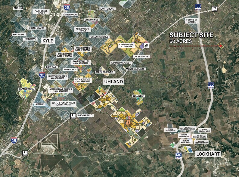 705 Homann rd, Lockhart, TX en venta - Vista aérea - Imagen 3 de 4