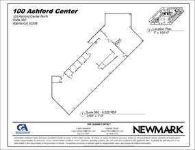 100 Ashford Ctr N, Atlanta, GA en alquiler Plano de la planta- Imagen 1 de 1