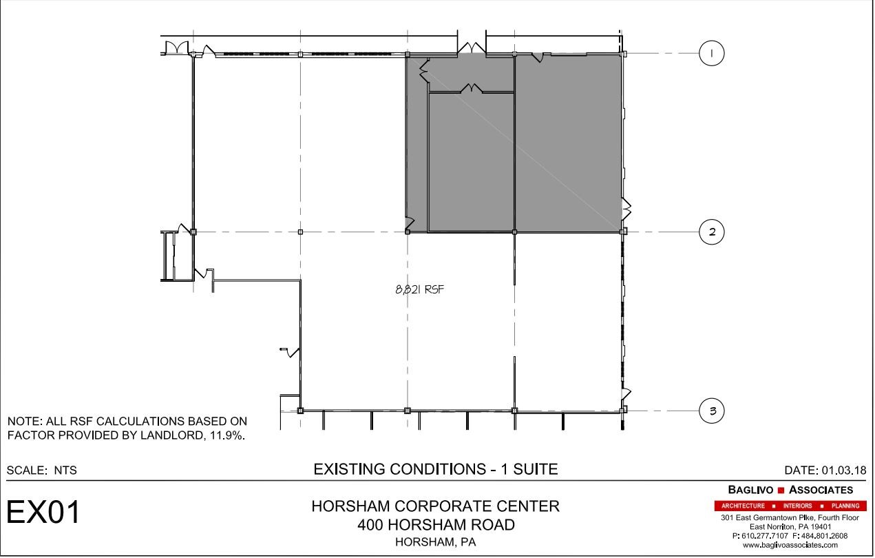 400 Horsham Rd, Horsham, PA en alquiler Plano de la planta- Imagen 1 de 3