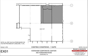 400 Horsham Rd, Horsham, PA en alquiler Plano de la planta- Imagen 1 de 3