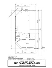 5407-5419 Bandera Rd, San Antonio, TX en alquiler Plano de la planta- Imagen 1 de 1