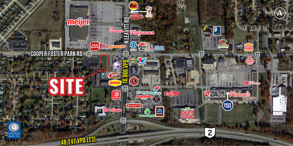 1116 Cooper Foster Park Rd, Amherst, OH en venta - Vista aérea - Imagen 1 de 5