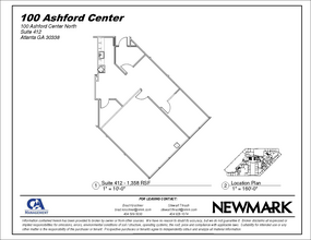 100 Ashford Ctr N, Atlanta, GA en alquiler Plano de la planta- Imagen 1 de 1