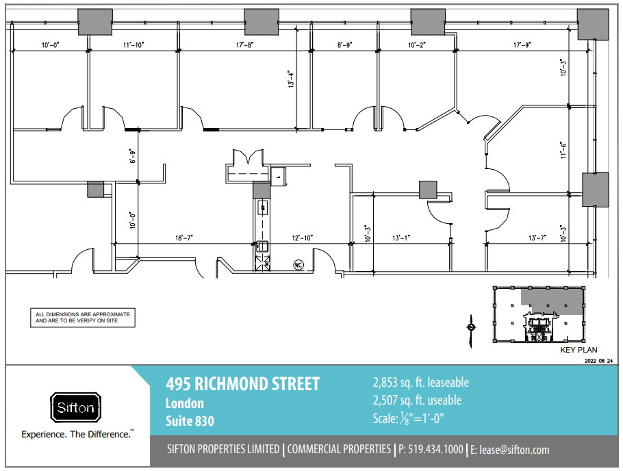 495 Richmond St, London, ON en alquiler Plano de la planta- Imagen 1 de 1