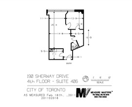 190 Sherway Dr, Toronto, ON en alquiler Plano de la planta- Imagen 1 de 1