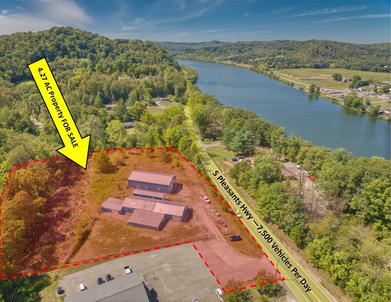 1689 S Pleasants Hwy, Saint Marys, WV en venta - Vista aérea - Imagen 3 de 14