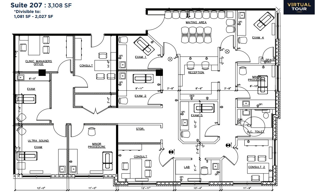 222 Middle Country Rd, Smithtown, NY en alquiler Plano de la planta- Imagen 1 de 1