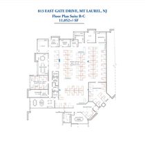 813 East Gate Dr, Mount Laurel, NJ en alquiler Plano de la planta- Imagen 1 de 1