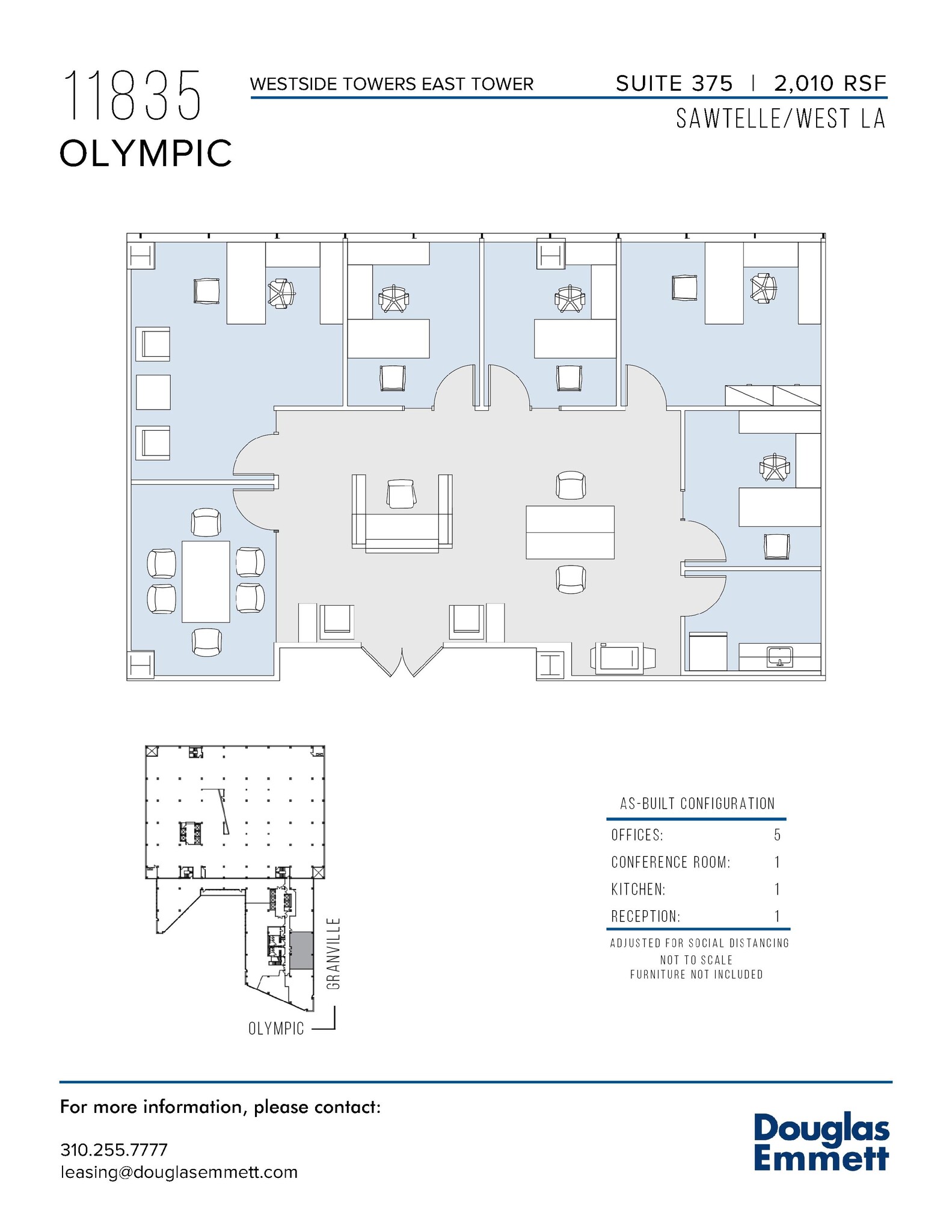 11845 W Olympic Blvd, Los Angeles, CA en alquiler Plano de la planta- Imagen 1 de 1