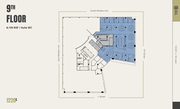1220 L St NW, Washington, DC en alquiler Plano de la planta- Imagen 1 de 1