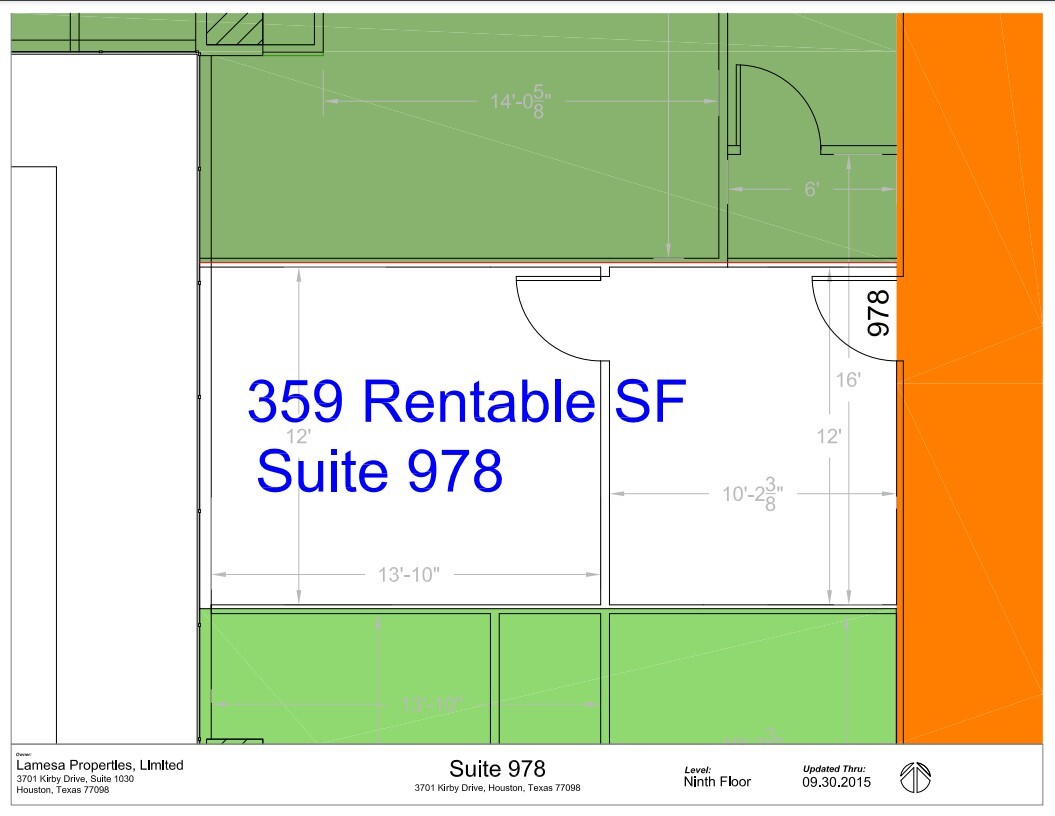 3701-3801 Kirby & 2401 Portsmouth, Houston, TX en alquiler Plano de la planta- Imagen 1 de 1