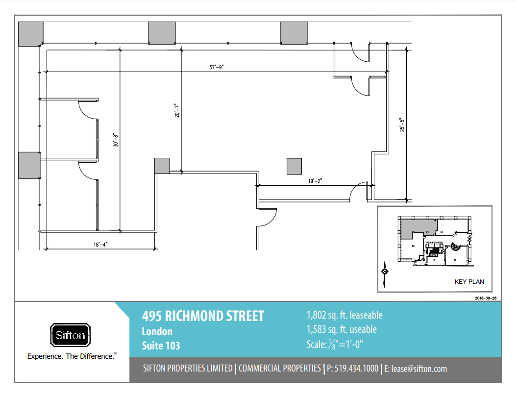 495 Richmond St, London, ON en alquiler Plano de la planta- Imagen 1 de 1