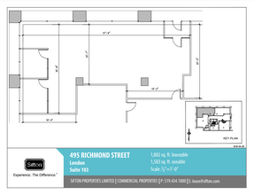 495 Richmond St, London, ON en alquiler Plano de la planta- Imagen 1 de 1