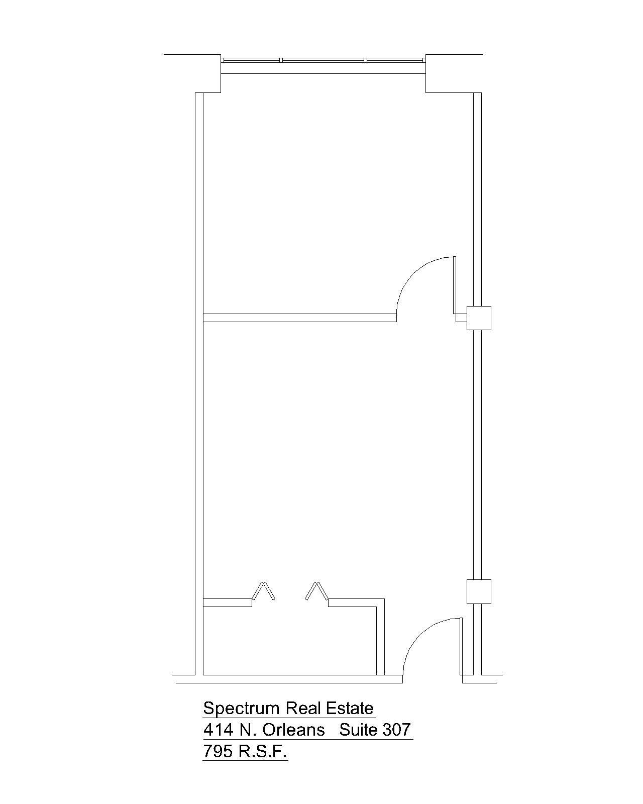 414 N Orleans St, Chicago, IL en alquiler Plano de la planta- Imagen 1 de 1