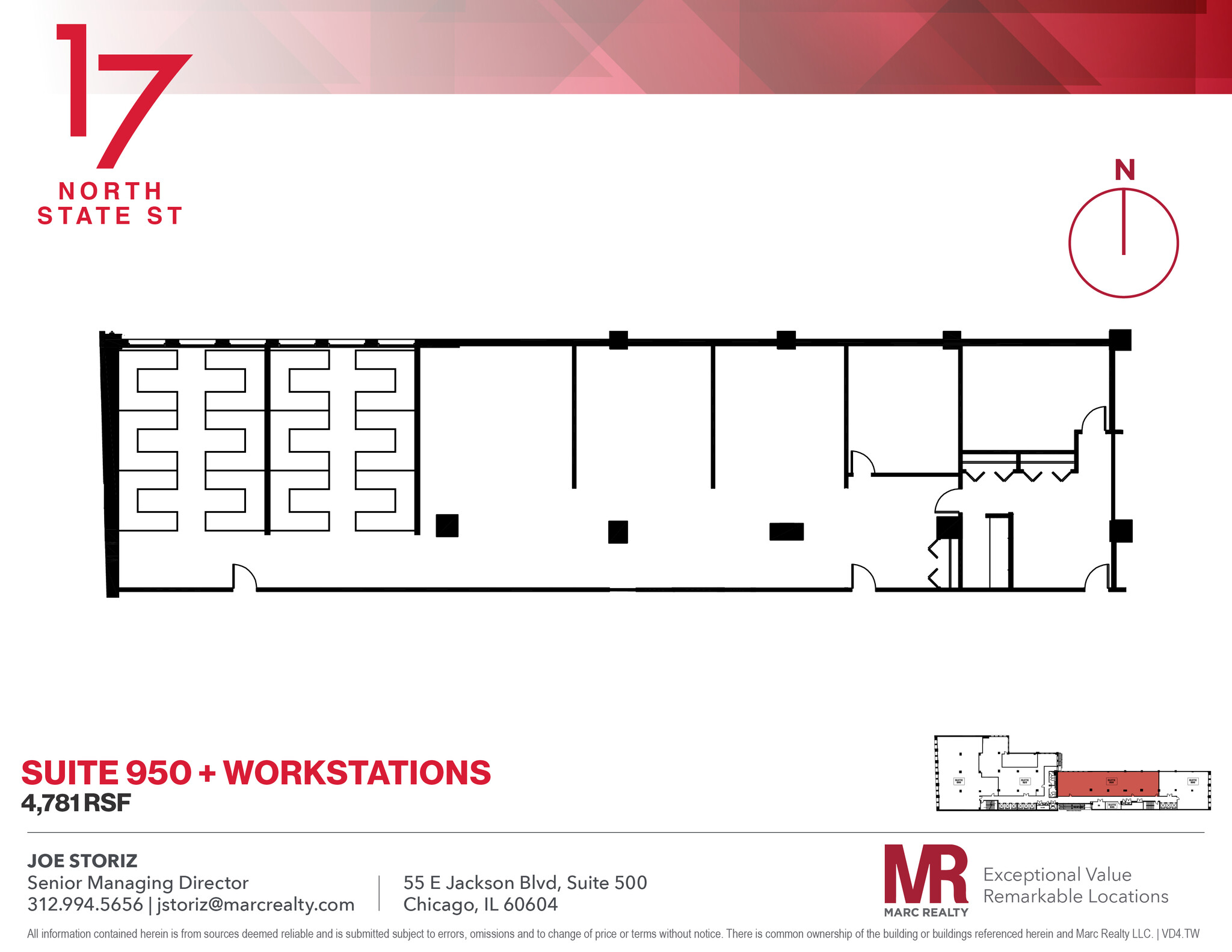 17 N State St, Chicago, IL en alquiler Plano de la planta- Imagen 1 de 6