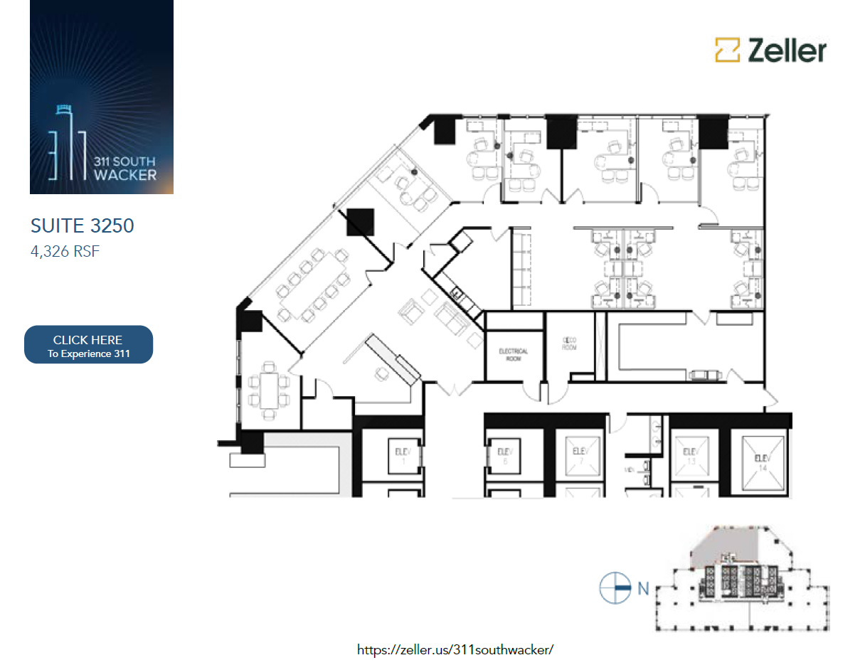 311 S Wacker Dr, Chicago, IL en alquiler Plano de la planta- Imagen 1 de 1