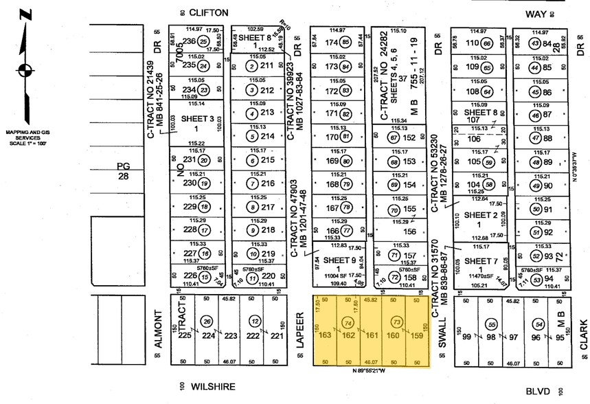 8901-8907 Wilshire Blvd, Beverly Hills, CA en alquiler - Plano de solar - Imagen 3 de 4