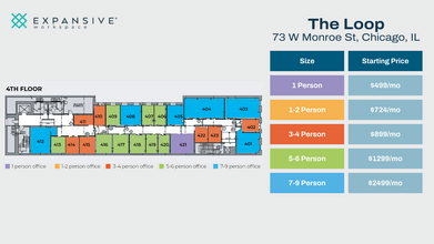 73 W Monroe St, Chicago, IL en alquiler Plano de la planta- Imagen 1 de 4