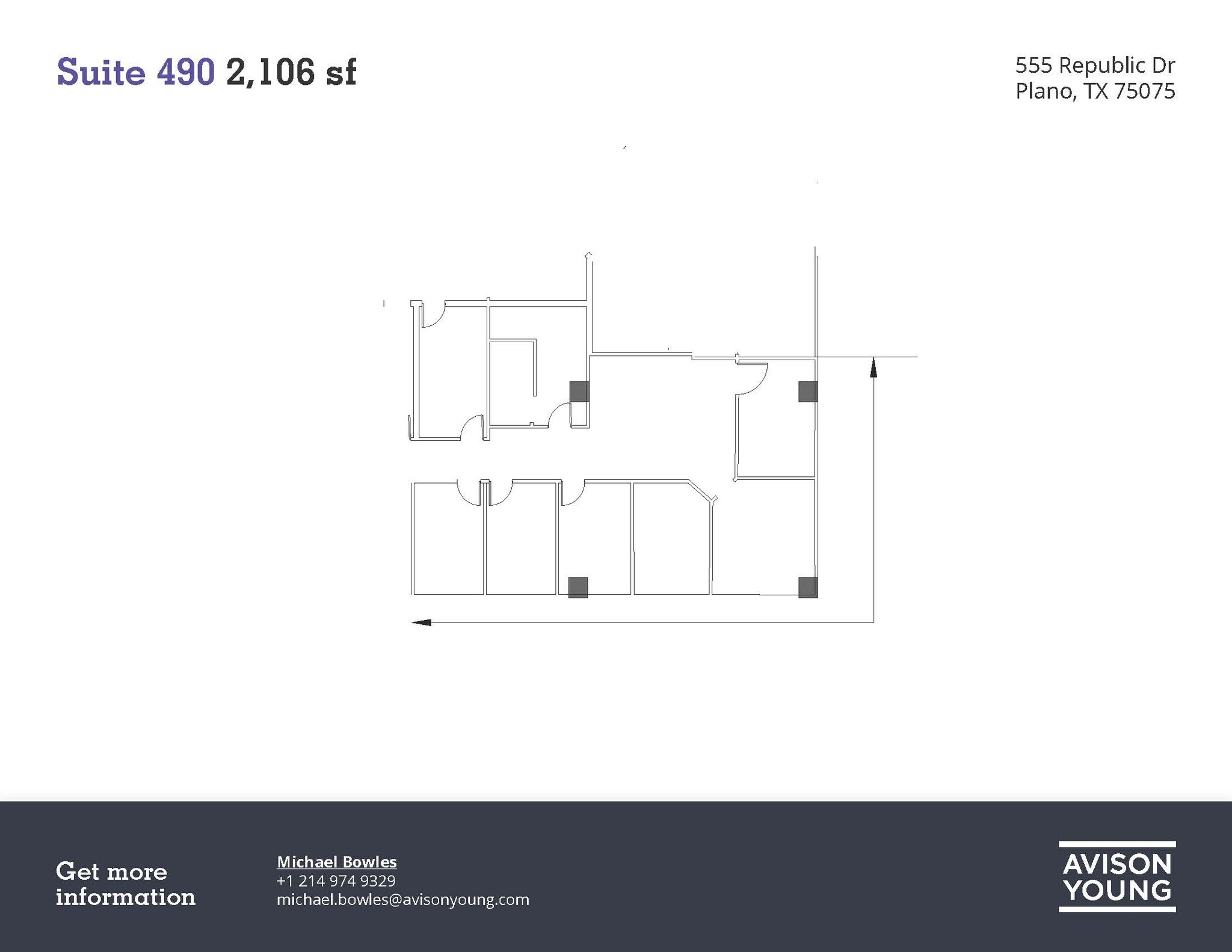 555 Republic Dr, Plano, TX en venta Plano de la planta- Imagen 1 de 1