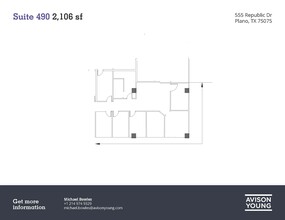 555 Republic Dr, Plano, TX en venta Plano de la planta- Imagen 1 de 1