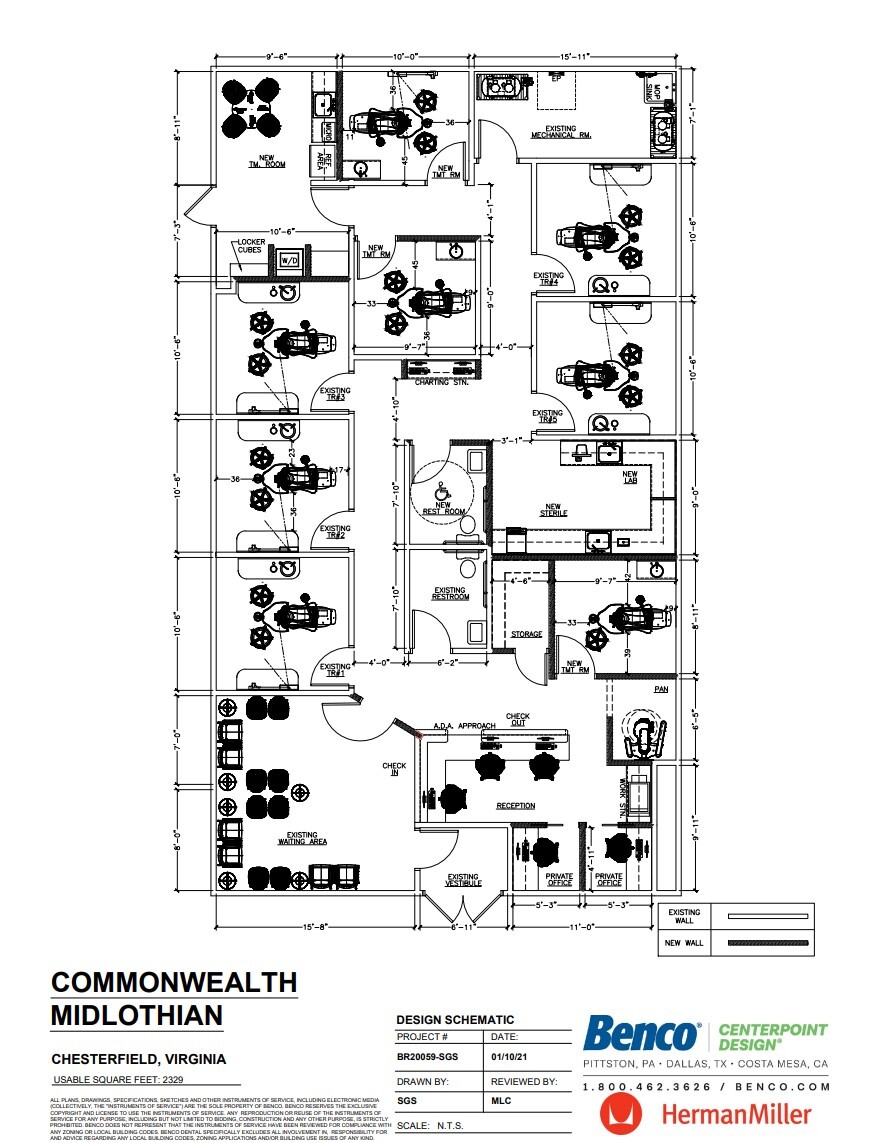 2369-2373 Colony Crossing Pl, Midlothian, VA en alquiler Plano de la planta- Imagen 1 de 1